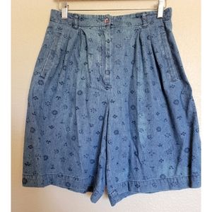 VNT Izod high waist short with side pockets and floral print size 10